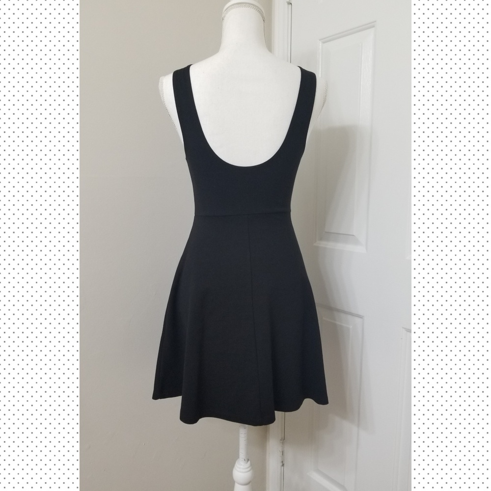 FOREVER 21 black skater dress S - Picture 3 of 6